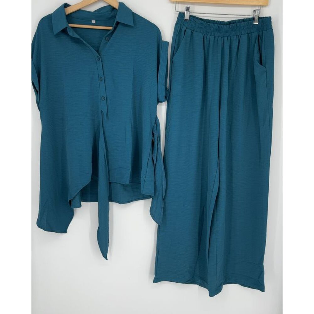 Boutique Button Down Shirt and Pant Set